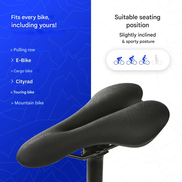 Ergonomické cyklistické sedlo s paměťovou pěnou – SaddlePeak AirRide