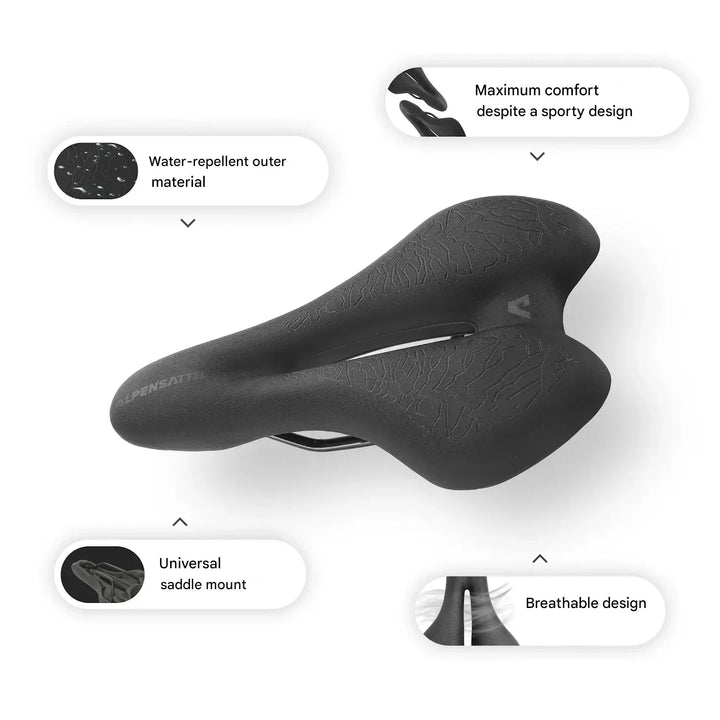 Ergonomické cyklistické sedlo s paměťovou pěnou – SaddlePeak AirRide