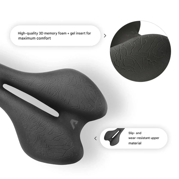 Ergonomické cyklistické sedlo s paměťovou pěnou – SaddlePeak AirRide