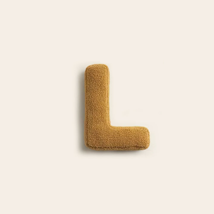 Dekorační polštář ve tvaru písmen – LetterLounge
