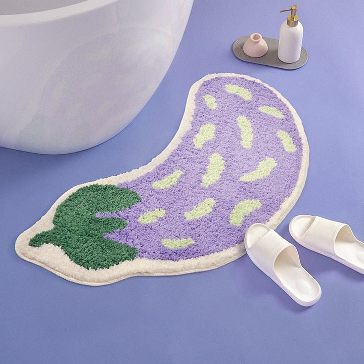 Protiskluzová podložka do vany s designem banánů nebo lilků - ZestPad