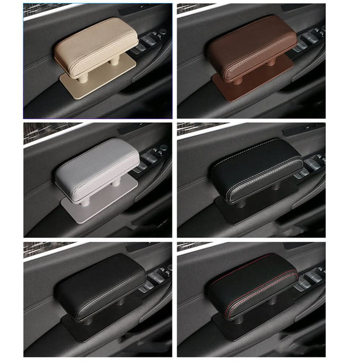 Sechs Auto-Armlehnen, verschiedene Farben, Anti-Rutsch, Komfort, Kunstleder.