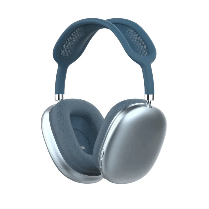Audiopod Max L Kopfhörer, blau, geräuschunterdrückend, kabellos, Over-Ear, modernes Design.