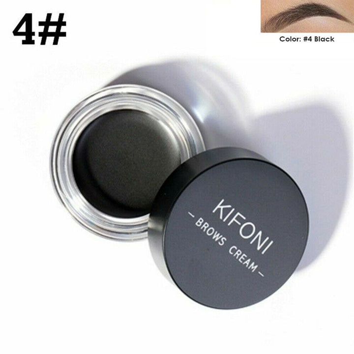 KIFONI Augenbrauencreme, schwarz, langlebig, wasserdicht, Augenbrauen-Make-up.