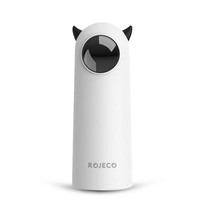 Weißes automatisches Katzenspielzeug mit LED-Laser, interaktiv, von ROJECO.