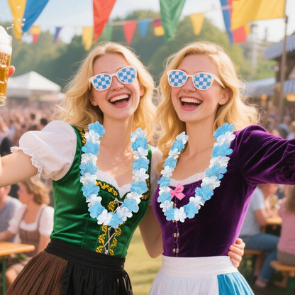 24 kusů dekorativních řetězů Oktoberfest – BavariaBlüten Oktoberfest 2025