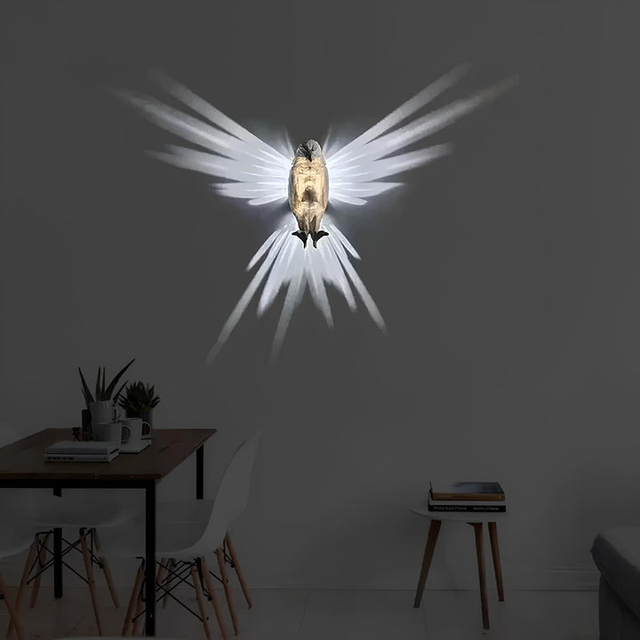 Vogelförmige Wandlampe, LED, modernes Design, weißes Licht, Wohnzimmerdekoration.