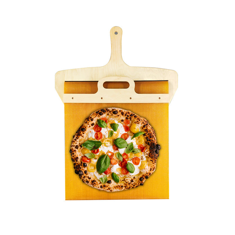 Pohyblivá pizza lopatka z břízy s posuvným mechanismem – Fornello