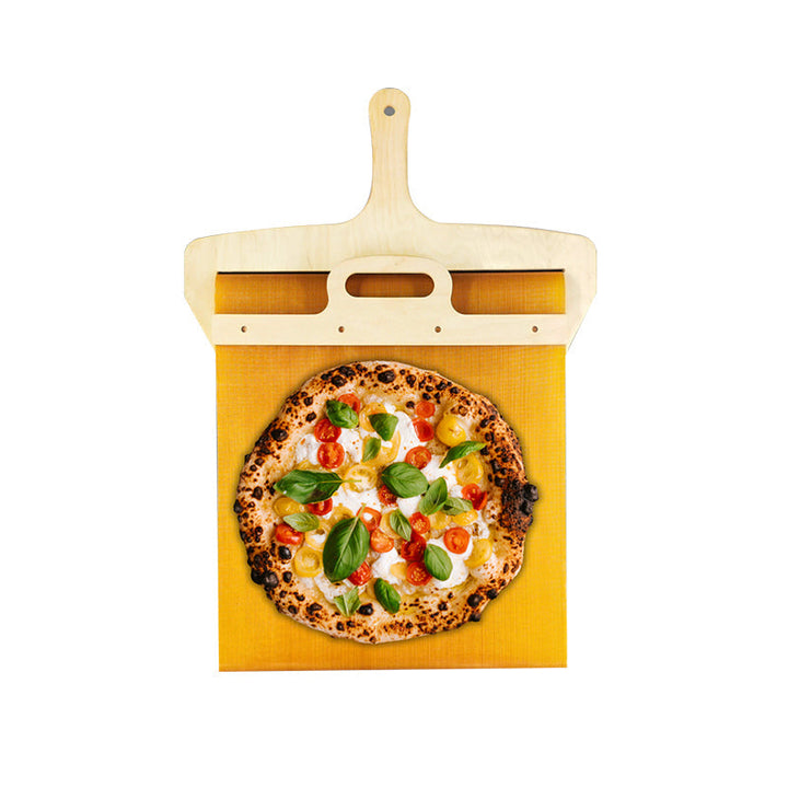 Pohyblivá pizza lopatka z břízy s posuvným mechanismem – Fornello