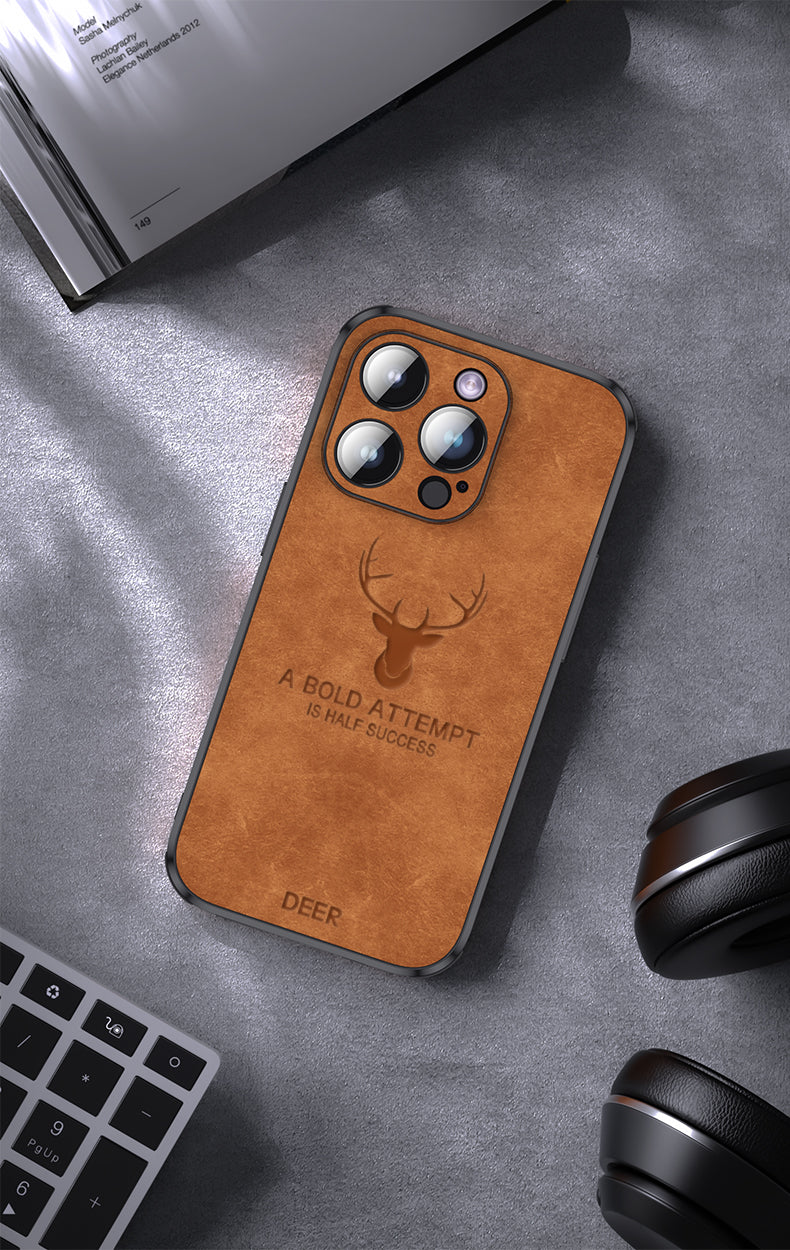 Luxusní jelení kůže iPhone obal - Veltro