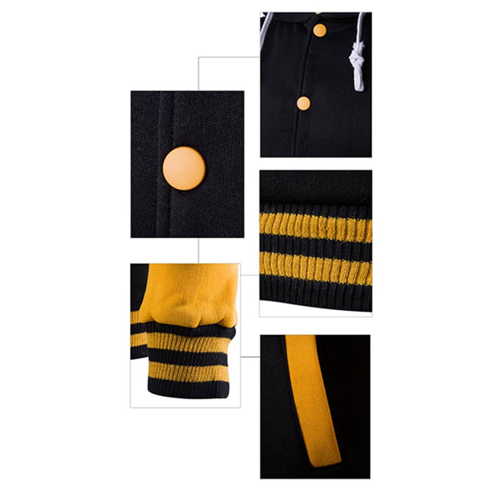 Pánská baseballová mikina s kapucí ve varsity stylu – podzimní edice Kevin