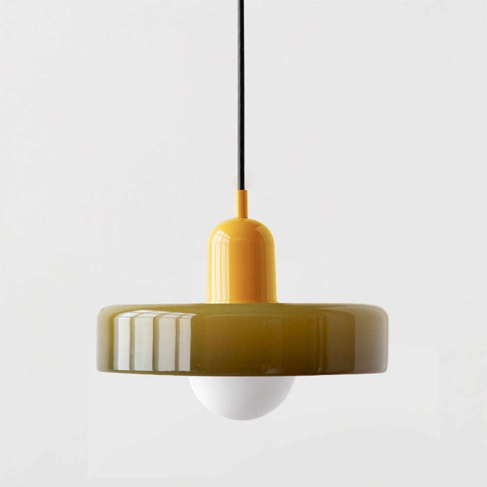 Bauhaus Colored Glass Pendant Light 34