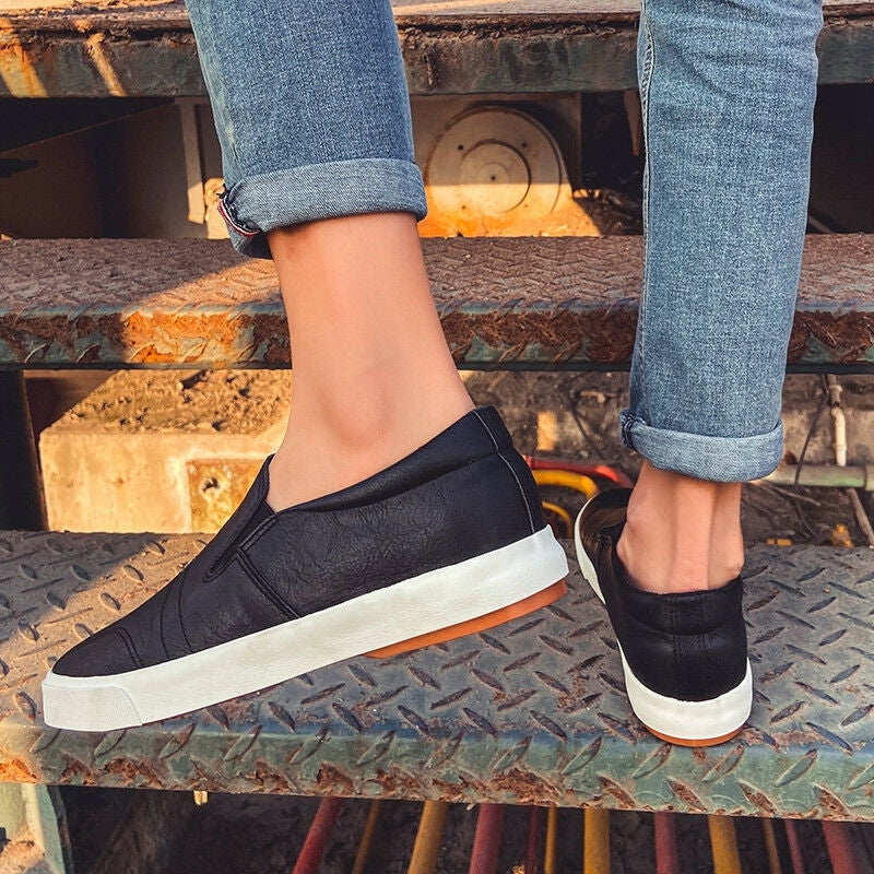Pánské slip-on kožené tenisky – Jonas