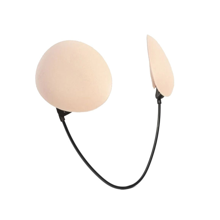 Beige selbstklebender BH, rückenfrei, trägerlos, unsichtbar, für Damenmode.