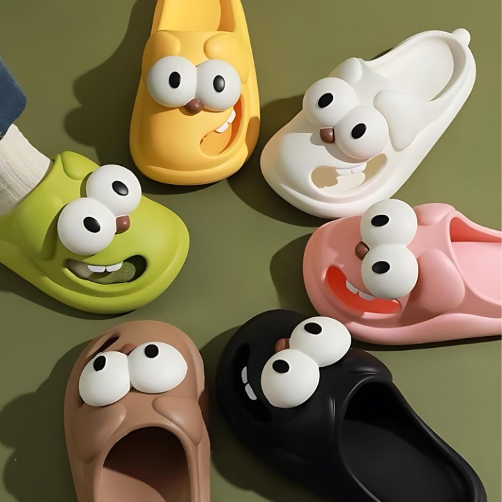 Pohodlné a charakteristické papuče s motivem kreslených postaviček - PawJoy Cozy Pup pantofle
