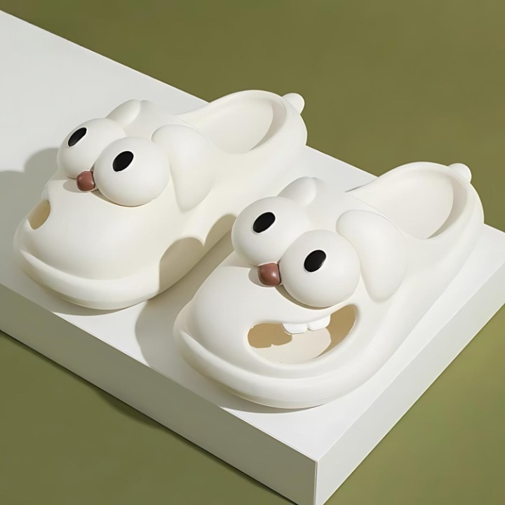 Pohodlné a charakteristické papuče s motivem kreslených postaviček - PawJoy Cozy Pup pantofle