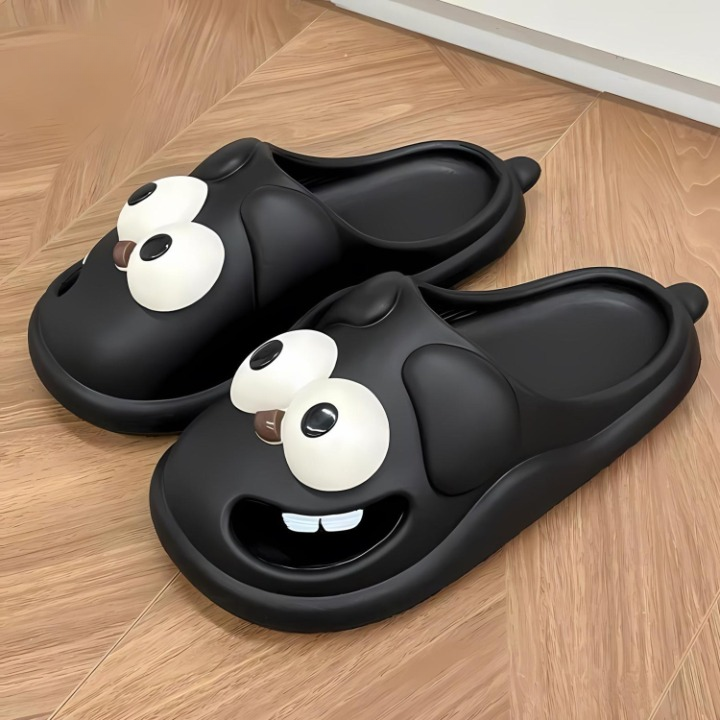 Pohodlné a charakteristické papuče s motivem kreslených postaviček - PawJoy Cozy Pup pantofle