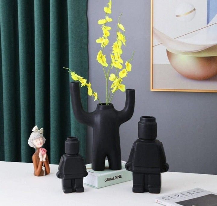 Robotické květináče z keramiky - BrickBotanica