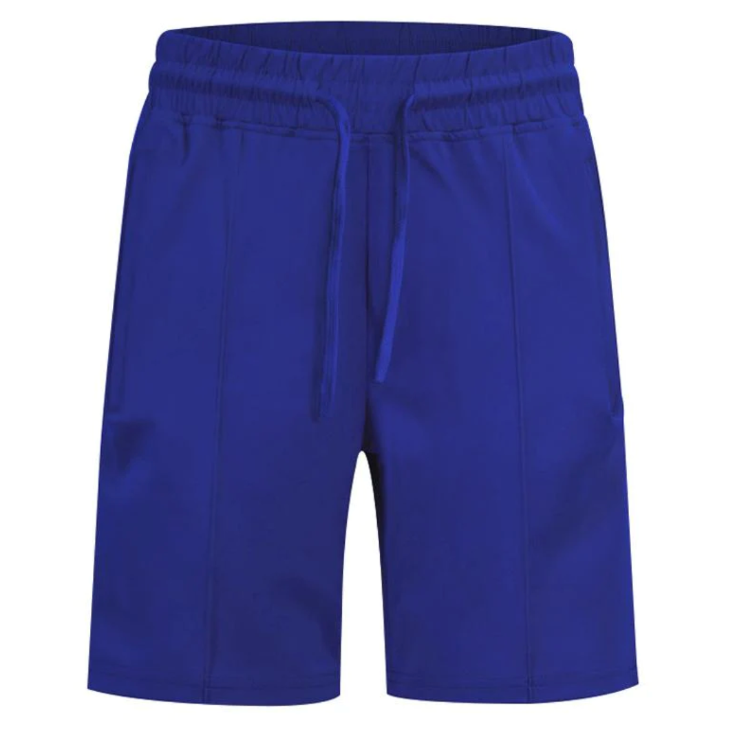 Blaue Herren-Shorts, elastischer Bund, Sportbekleidung, atmungsaktiv, bequem, Sommermode.
