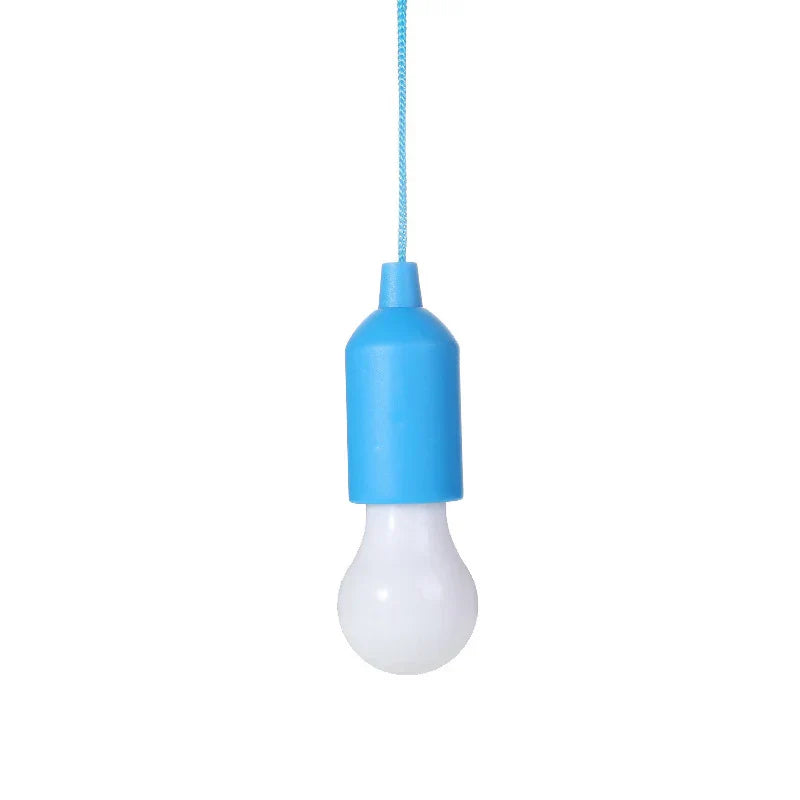 Blaue LED-Hängelampe, tragbar, batteriebetrieben, für Innen- und Außenbereich.