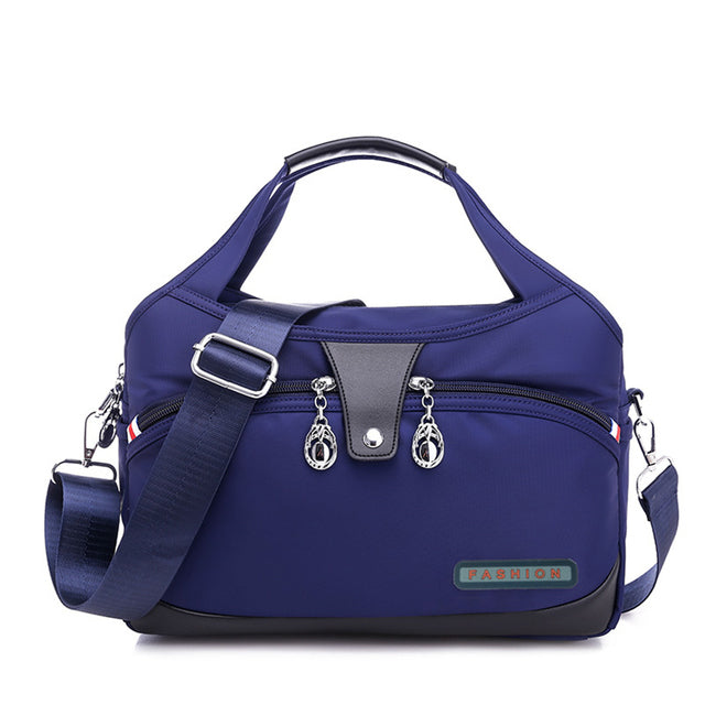 Blaue Damen-Schultertasche, Oxford-Stoff, große Kapazität, Crossbody-Design, 2022 Mode.