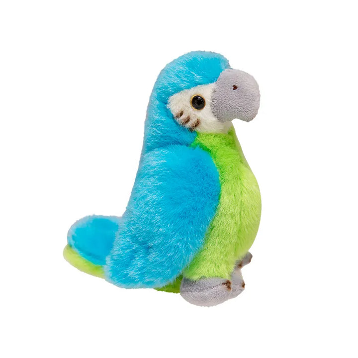 Blauer Plüschpapagei, magnetisch, Schulterspielzeug, weiches Material, Kinder, Geschenkidee.