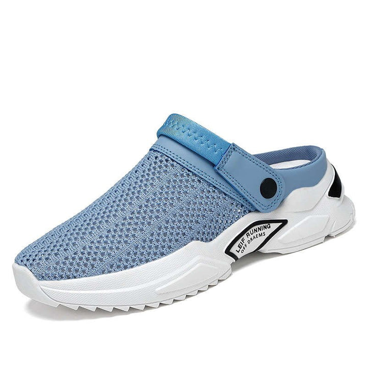 Blauer Herren-Sneaker, atmungsaktiv, Mesh, rutschfest, für Laufen und Freizeit.