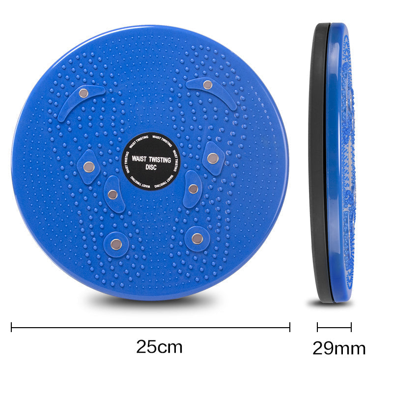 Blauer Taillen-Twist-Disc, 25cm, Fitnessgerät zur Körperstraffung und Balance-Training.