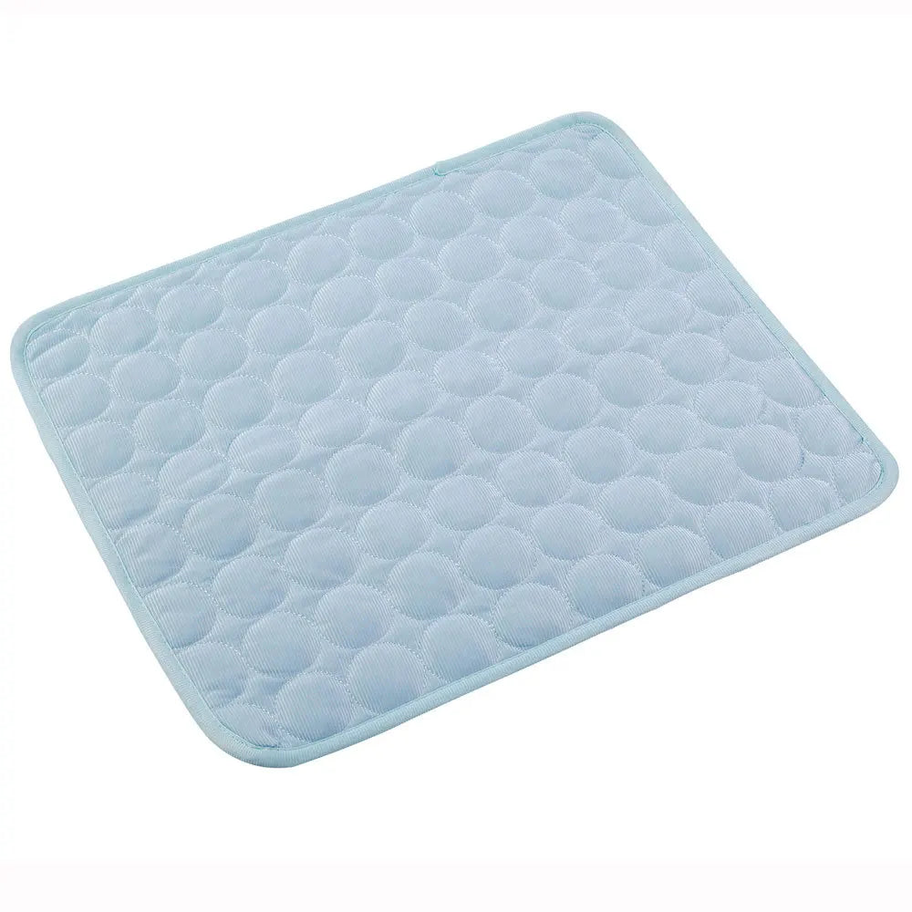 Hellblaue, rutschfeste Badematte, quadratisch, gepolstert, für Badezimmer, wasserabweisend.