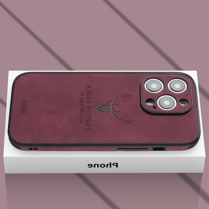Luxusní jelení kůže iPhone obal - Veltro