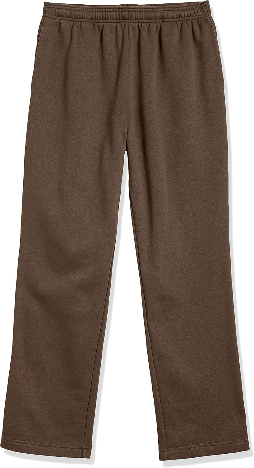 Braune Jogginghose aus Baumwolle, elastischer Bund, bequeme Freizeithose für Herren.