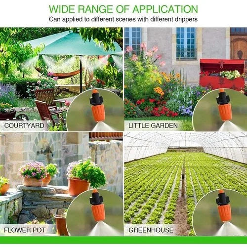 Gartenbewässerungssystem, Tropfbewässerung, vielseitig, für Hof, Garten, Blumentopf, Gewächshaus.