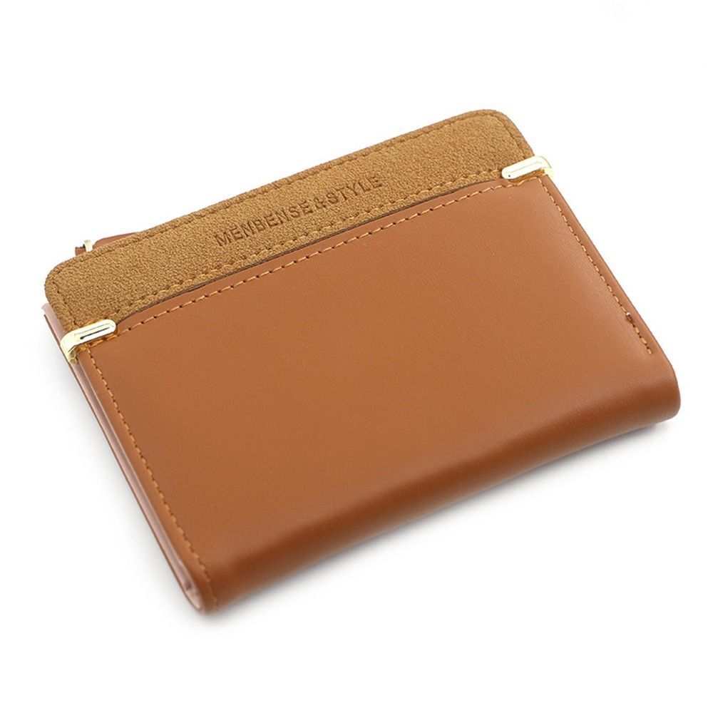 Braune Leder-Geldbörse für Herren, minimalistisches Design, Kartenetui, elegant und stilvoll.