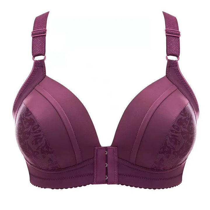 Lila Push-up-BH, nahtlos, verstellbare Träger, Damenunterwäsche, elegant, bequem.