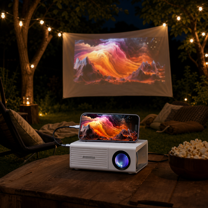 Přenosný Mini Projektor 3000 Lumenů – Cinelo