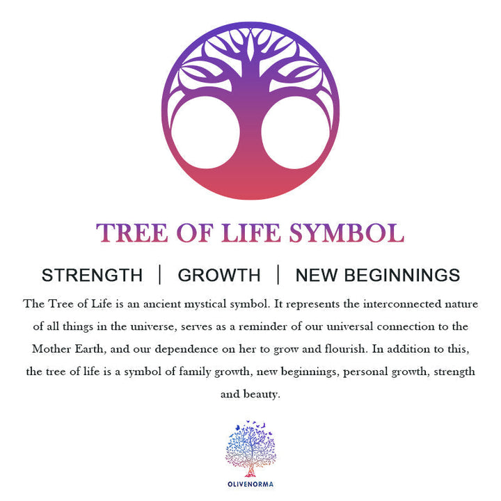 Baum-des-Lebens-Symbol, lila, mystisch, Stärke, Wachstum, Neuanfänge, spirituell, Natur.