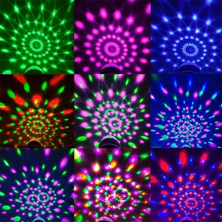 LED diskotékové párty lampy – PartyGlow Spin