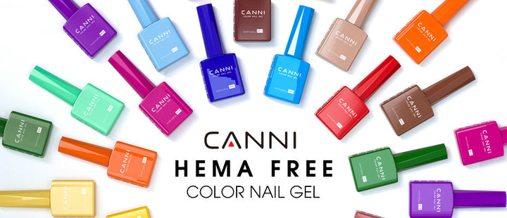 CANNI HEMA-freier Nagellack, bunte Flaschen, Gel, vegan, schadstofffrei, Maniküre.