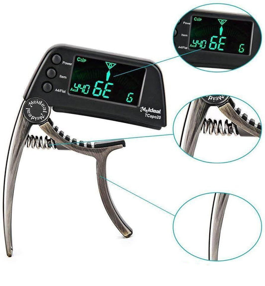 2-in-1 Gitarre Capo & Tuner – TuneGrip