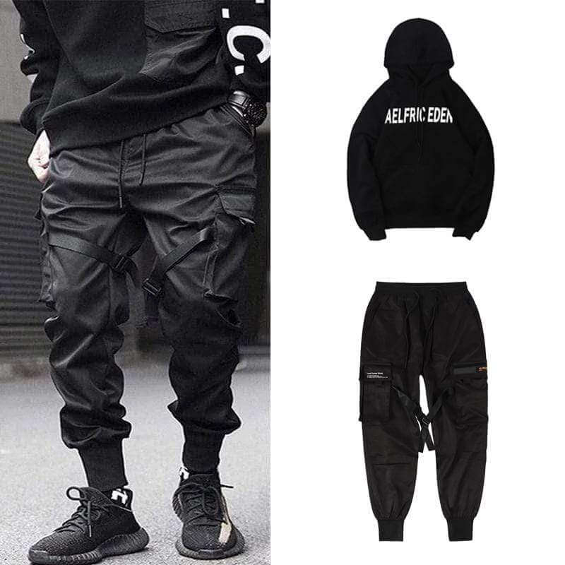 Podzimní Multi-Pocket Hip-Hop Pánské Cargo Kalhoty – Dante