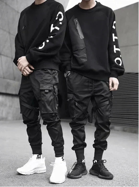 Podzimní Multi-Pocket Hip-Hop Pánské Cargo Kalhoty – Dante