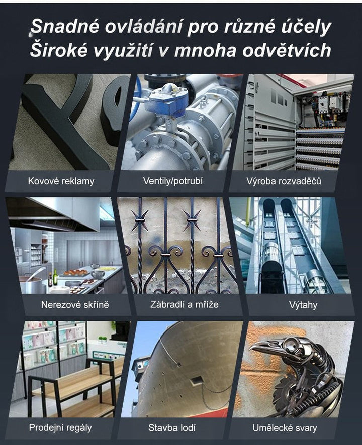 Mřížka devíti oborů použití: potrubí, rozvaděče, zábradlí, výtah, loďařství i umělecké svařování 4