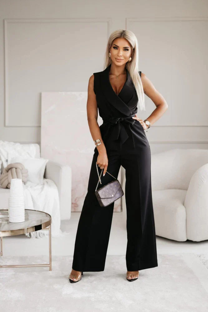 Figurkový & Víceúčelový Dámský Jumpsuit s Komfortním Strečovým Materiálem – Linnea