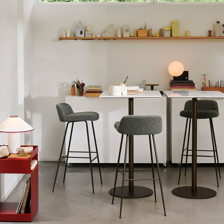 Stolní lampa s textilním stínidlem – Lunara