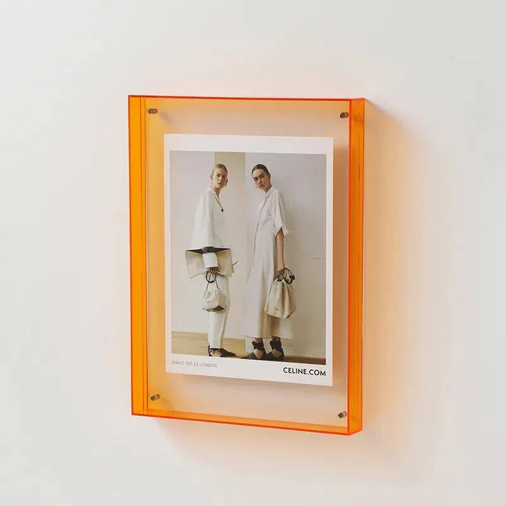 Barevné průhledné fotografické držáky – FramePop