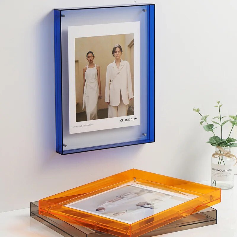 Barevné průhledné fotografické držáky – FramePop