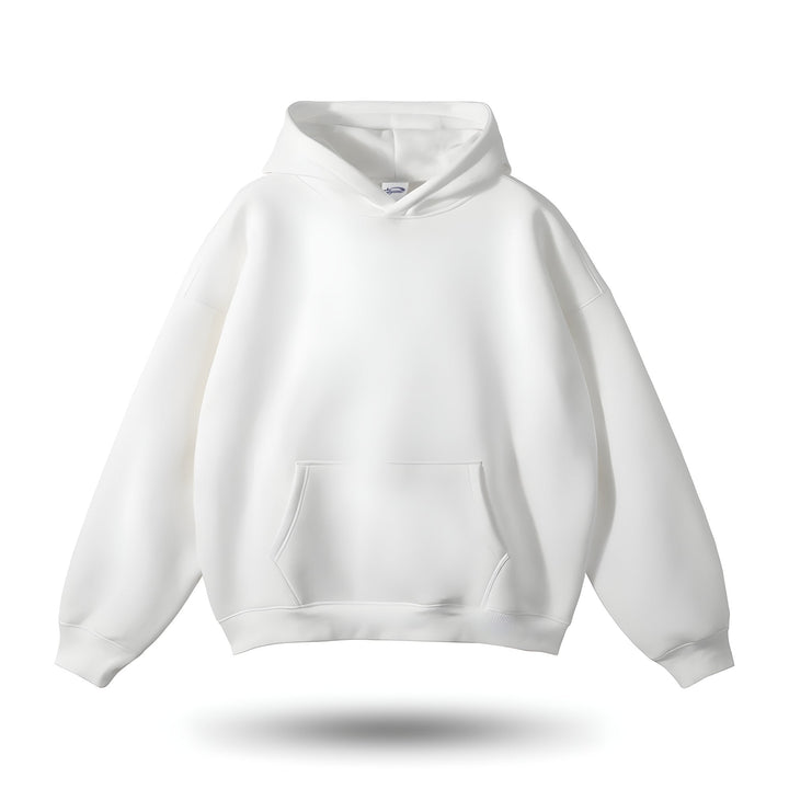 Weiße Kapuzenpullover, Unisex, Baumwolle, bequem, modisch, Freizeitkleidung, Hoodie.