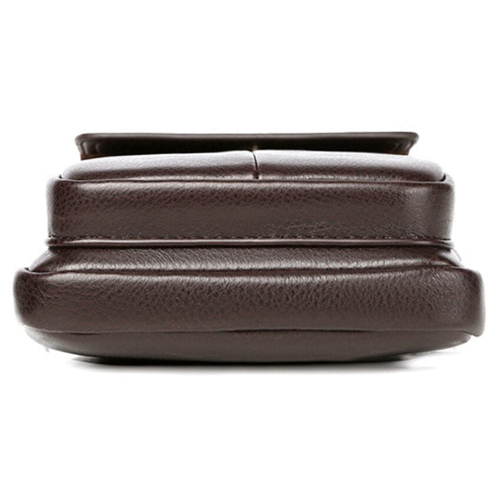 Kompaktní crossbody taška z PU kůže pro muže s nastavitelným ramenním popruhem
