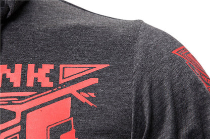 Pánská mikina s integrovanou maskou lebky – podzimní edice ShadowX