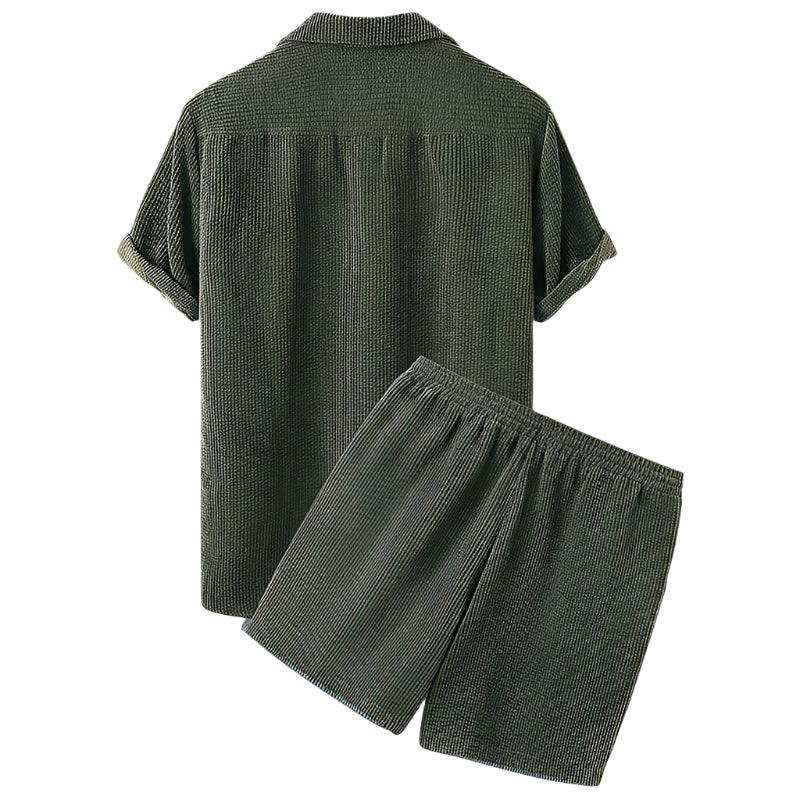 Dvojdílná pánská velurová letní souprava – Fabio